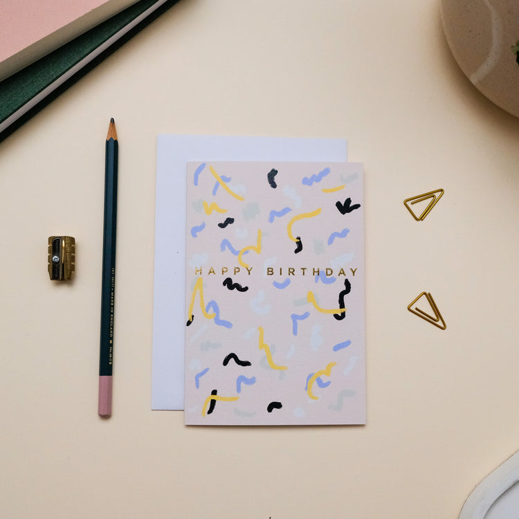 ABSTRACT BIRTHDAY CARD