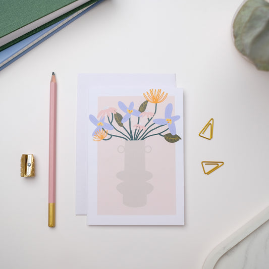 FRAMED FLOWERS IN VASE