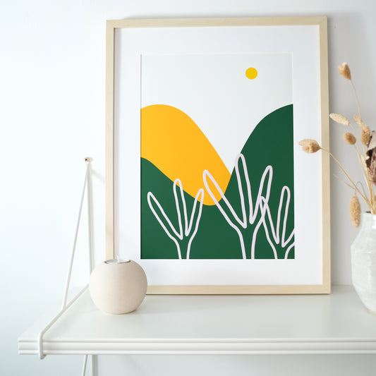 HILLS AND TREES PRINT